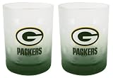 Green Bay Packers Frosted Rocks Glass (13.5-Ounce, Set of 2)