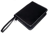 Mio C520T DigiWalker Leather Zip Carry Case / Cover / Bag