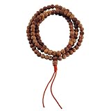 Premium Quality Tibetan Polished 8mm Rudraksha Seed Prayer Beads, Tibetan Mala, #5