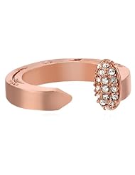 Giles and Brother Railroad Spike Rose Gold Pave Ring
