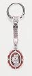 Key Chain - St. Anthony on Red Background - MADE IN ITALY