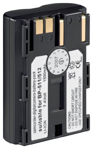 Tecxus Ersatzakku f&uuml;r Canon BP-511/512 (1500mAh) Preisvergleich