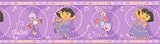 Review Brewster Wallcovering Co 147B00982 / Brewster Dora Dancing Purple Border by Nickelodeon