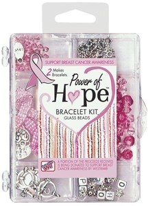 Power Of Hope Breast Cancer Awareness Bracelet Kit - Pink