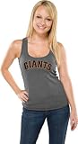 San Francisco Giants Women's Heather Charcoal Tri-Blend Tank Top