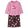 Infant Girls' Just One Year 2pc Long-sleeve Puppies PJ Set - Pink/Brown