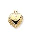 14k Domed Diamond Heart Locket