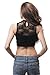 Sleeveless lace Mock Neck Crop top