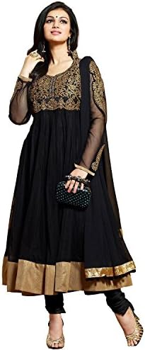Stylowoman Women's Anarkali Style Georgette Salwar Suit