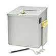 Recycled Steel Suggestion Box with Locking Top, 8-1/2 x 8 x 9-3/4, Platinum