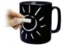 Konitz Classic Chalk Talk 12-Ounce Mug, Black, Gift Boxed