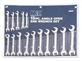 15-pc. Angle Open End Wrench - MM