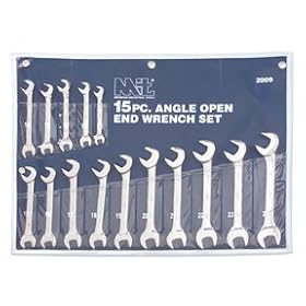 15-pc. Angle Open End Wrench - MM by Michigan Industrial Tools