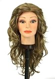 23 Long Mixed Brown synthetic wig