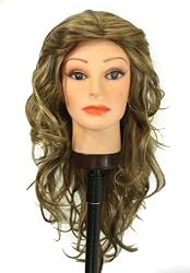 23 Long Mixed Brown all over layer / wavy synthetic wig