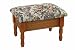 Queen Anne Style Footstool w/ Storage in Oak Finish