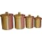 Gold Dust Set of 4 Canisters - Sienna