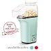 Dash DAPP150V2AQ04 Hot Air Popcorn Popper Maker with with Measuring Cup to Portion Popping Corn Kernels + Melt Butter, Makes 16C, Aqua