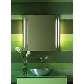 Robern MPFL3.5T5BBN M Series Reflexion Vertical Beveled Fluorescent Light Kit, 4-Inch W by 40-Inch H, Brushed Nickel