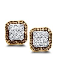 1.00 cttw. Diamond Fashion Earrings 10K Yellow Gold