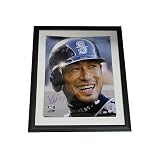 Autographed 16 x 20 Inch Ichiro Photo, Framed Close Up, MLB Authenticated