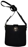 Women's DKNY Purse Handbag T&C Turnlock Cross Body Black/Black