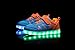 SLEVEL 16 Colors LED Light Up Shoes USB Flashing Sneakers for Kids Boys Girls