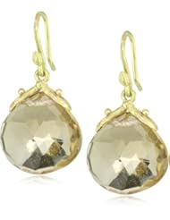 Gabrielle Sanchez Faceted Champagne Citrine Drop Medium Double Seed Earrings