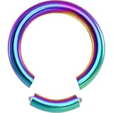 10 Gauge Rainbow Anodized Titanium Segment Ring