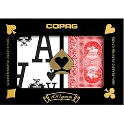Copag Poker Size Magnum Index Playing Cards (Blue Red)