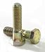 Grade 8 Yellow Chromate Alloy Steel Hex Bolt 3/8-24 Gold, 2 3/8