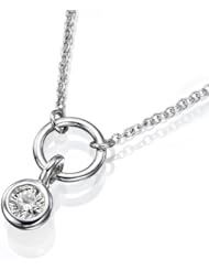 GIA Certified, Round Cut, Diamond Pendant in 18K Gold / White (3/4 Ct, I Color, VS1 Clarity)