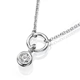 Certified, Round Cut, Diamond Pendant in 14K Gold / White (1/2 Ct, J Color, SI3 Clarity)