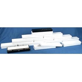 12 Bracelet Watch Boxes Black Leather Gift Case Display