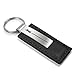 Au-TOMOTIVE GOLD Rectangular Leather Key Chain for Jeep Commander (Black)