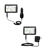 Car and Wall Charger Essential Kit for the Mio Navman Spirit 500 - uses Gomadic TipExchange Technology