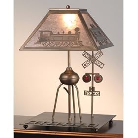 Meyda Tiffany 51704 22.5 Inch H Train Table Lamp