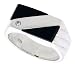 Sterling Silver Gents' Double Triangle Black Onyx Ring, w/ 3 Light Grooves At one Side & 1 CZ Stone, 3/8