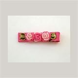 Crochet Rose Clip