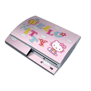Hello Kitty PS3 Playstation 3 Body Protector Skin Decal Sticker, Item No.PS30853-81