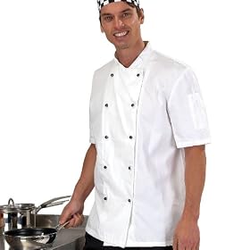 Dennys Short Sleeve Lightweight Chefs Jacket