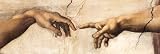 Empire 170231 Michelangelo - Creation Hands, Türposter / XXL Poster ca. 158 x 53 cm