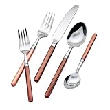Hampton Forge Kaitlyn Copper 20-Piece 18/0 Forged Flatware Set, Service for 4