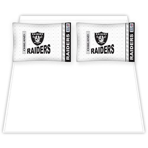 NFL Oakland Raiders Micro Fiber Sheet Set Queen