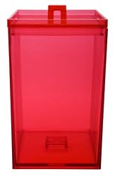 Zak Designs Pop 2-1/2-Quart Stackable Canister, Red