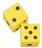 Champion Sports 6 Inch Coated Foam Dice
