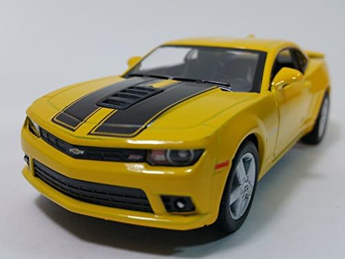 Kinsmart 2014 Bumblebee Yellow Chevy Camaro Black Stripes 1/38 O Scale 5" Diecast Car