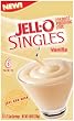 Jell-O Singles Instant Pudding Snacks, Vanilla, 6-Count Boxes (Pack of 10)