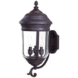 Minka Lavery Outdoor Amherst 8815-57 Solid Brass 3-LT 180w (22"H x 9"W) Wall Light in Bronze