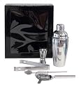 EDELSTAHL 5 TLG. COCKTAIL SET BAR SHAKER BARSET NEU OVP